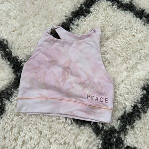 Peace and love - good hyouman sports bra